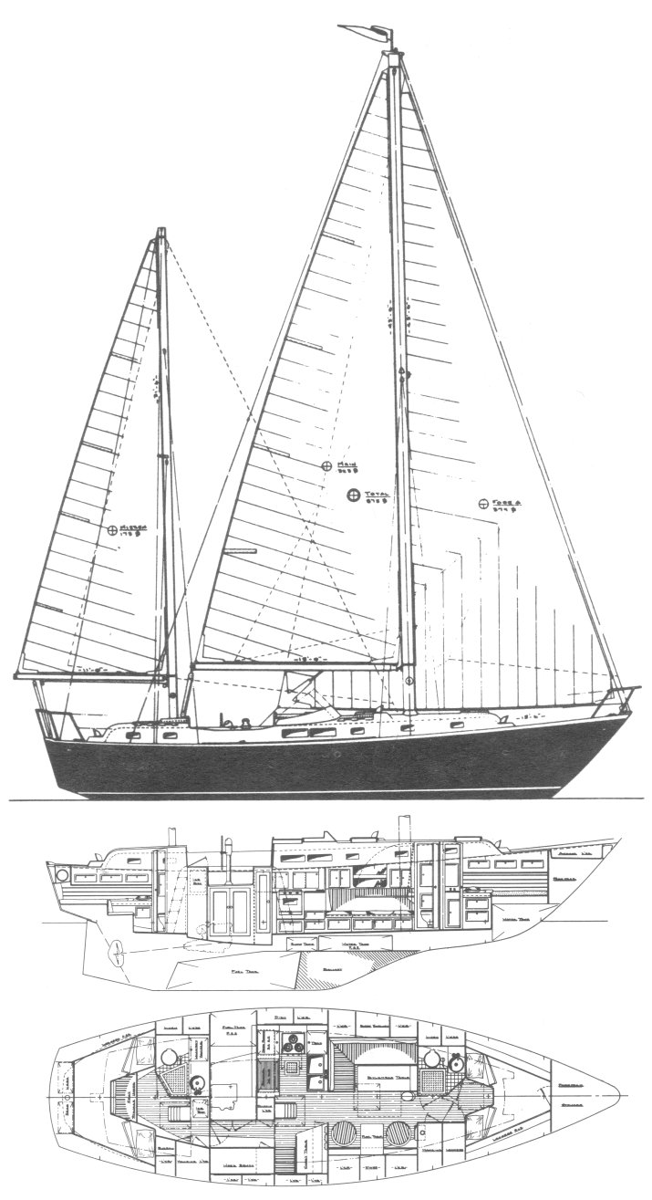WHITBY 42 drawing